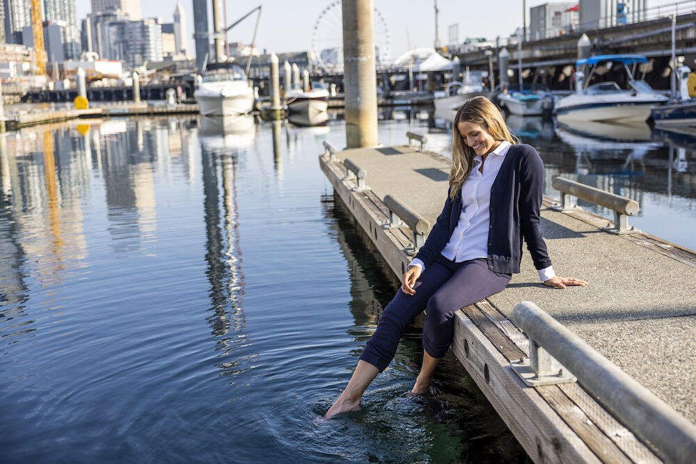 Cutter & Buck - Tofino Pants Ladies Steel Grey Melange M